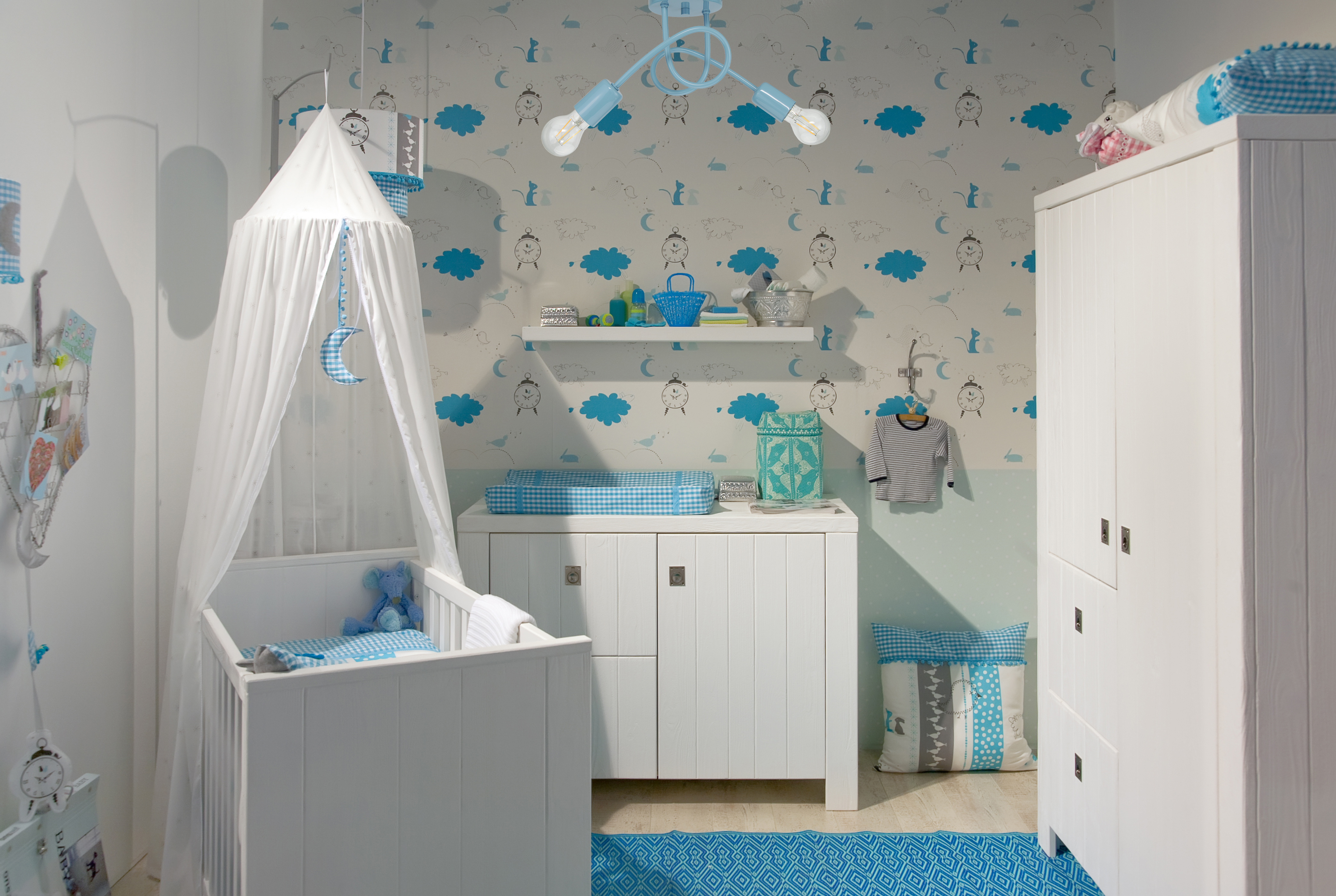 loft 2 pastel niebieski aranżacja 1